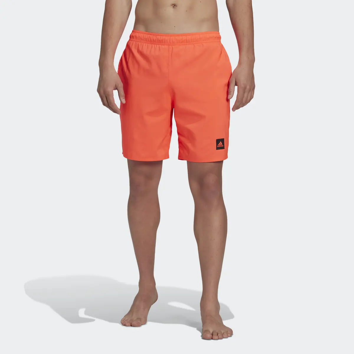 Adidas Classic-Length Solid Swim Shorts. 1