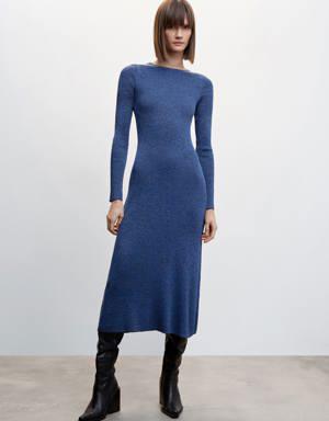 Lurex knit dress
