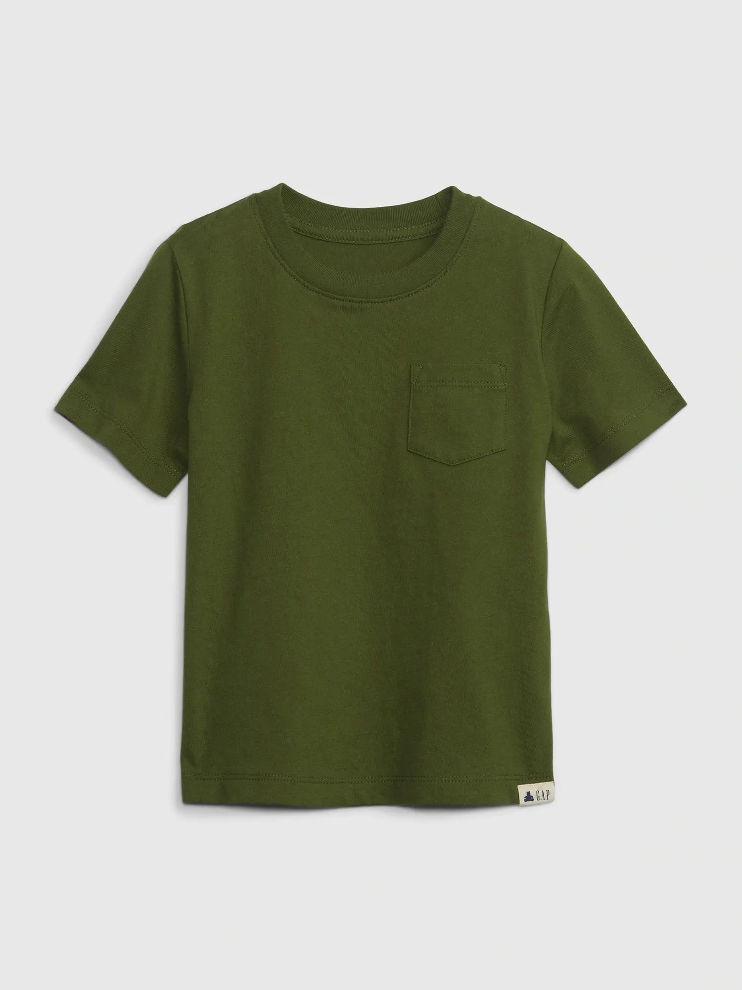 Gap Toddler Organic Cotton Mix and Match Pocket T-Shirt green. 1