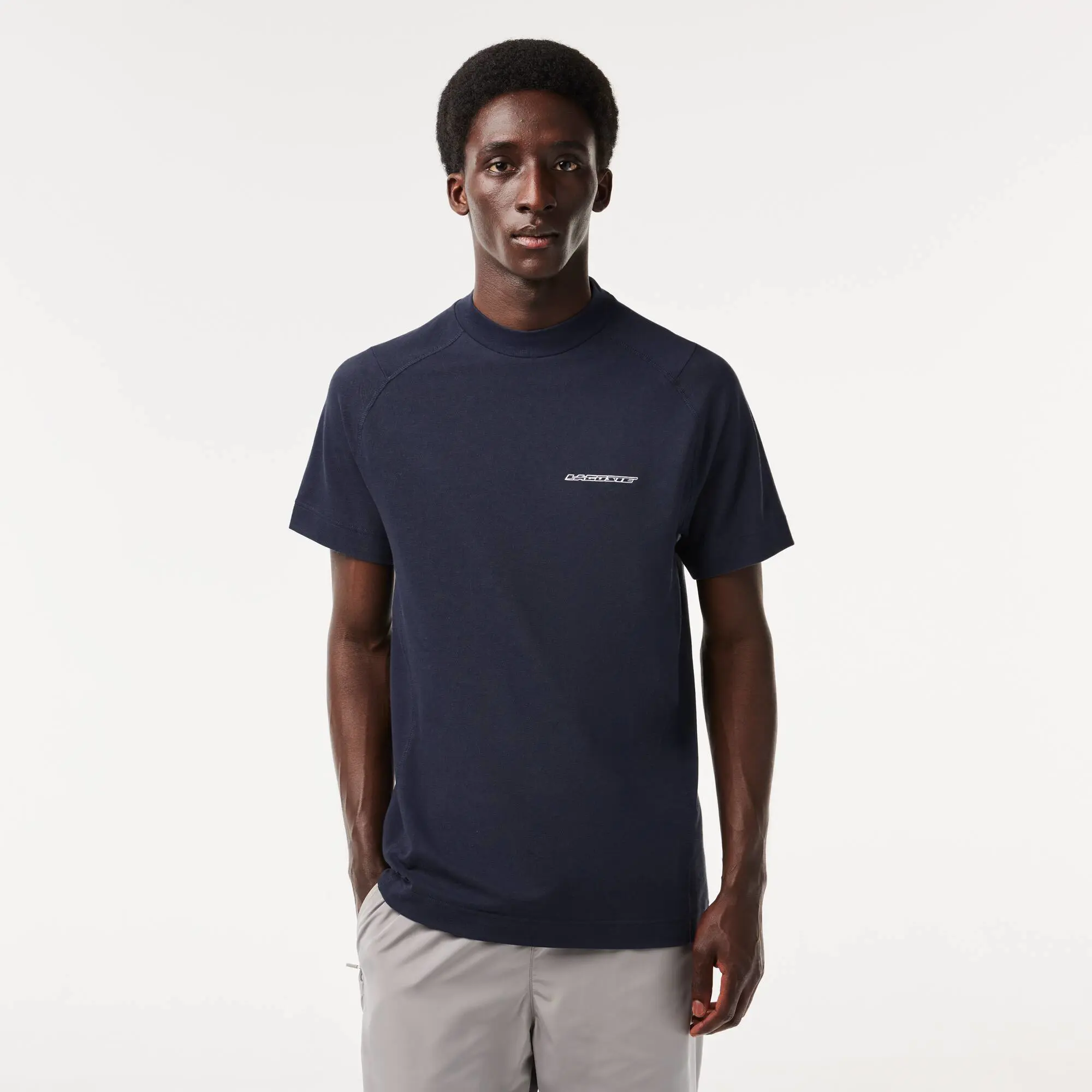 Lacoste T-shirt em piqué de algodão orgânico Lacoste Slim Fit para homem. 1
