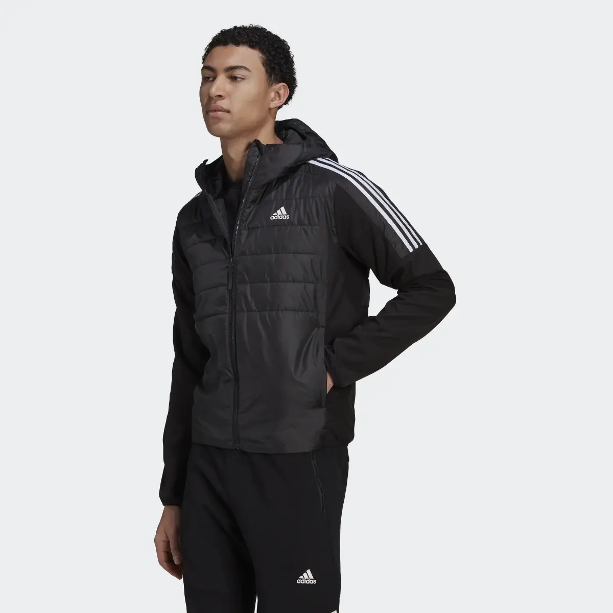 Adidas Essentials Insulated Hooded Hybrid Jacke. 2