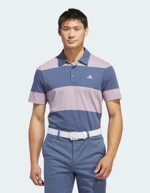 Colorblock Rugby Stripe Polo Shirt