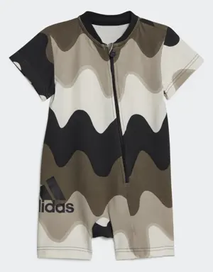 Adidas x Marimekko Allover Print Cotton Bodysuit