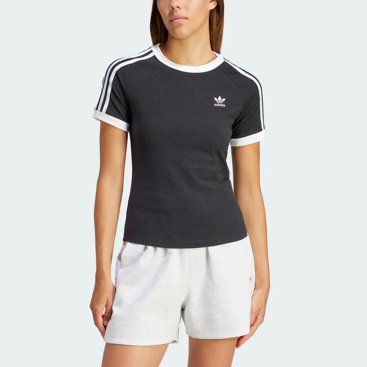 Adidas 3-Stripes Slim Raglan Tişört. 1