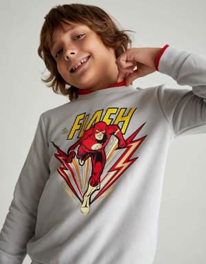 Erkek Çocuk The Flash Bisiklet Yaka Sweatshirt
