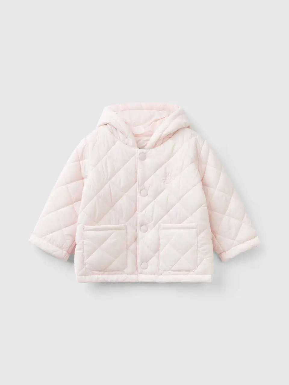 Benetton quilted jacket with hood. 1