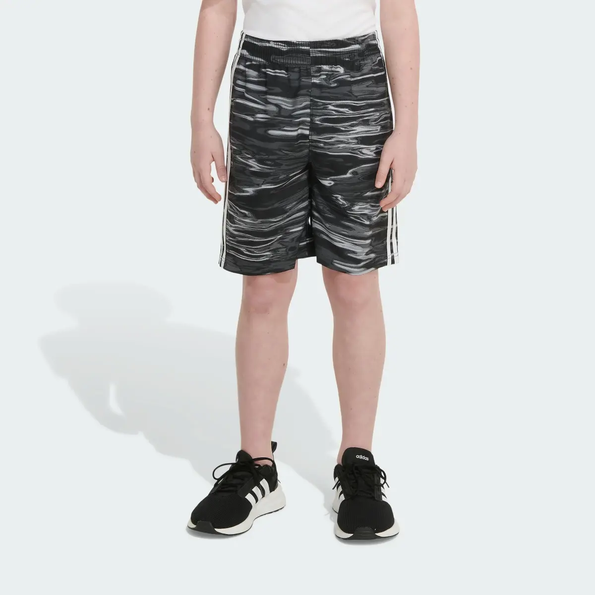 Adidas Allover Print Liquid Camo Woven Shorts. 1