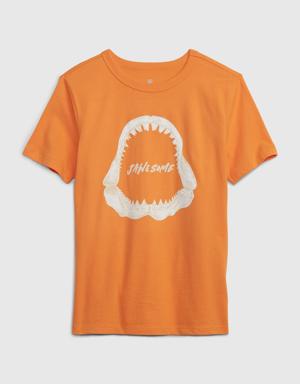 Gap Kids 100% Organic Cotton Graphic T-Shirt orange