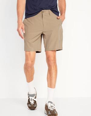 Slim Go-Dry Shade StretchTech Shorts for Men -- 8-inch inseam beige
