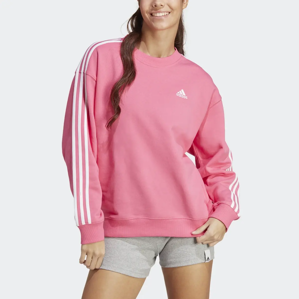 Adidas Essentials 3-Stripes Sweatshirt. 1