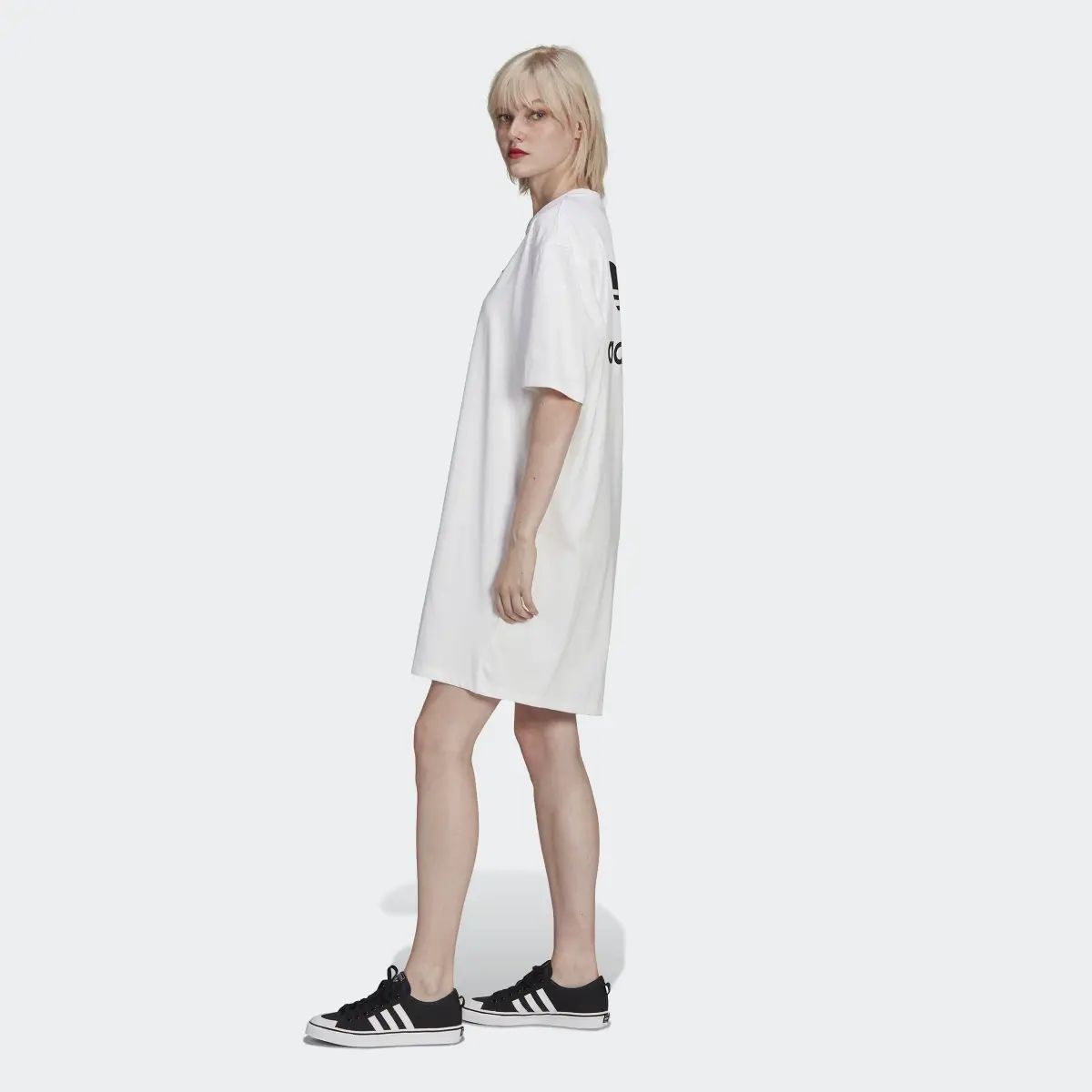 Adidas Adicolor Classics Big Trefoil Tee Dress. 3