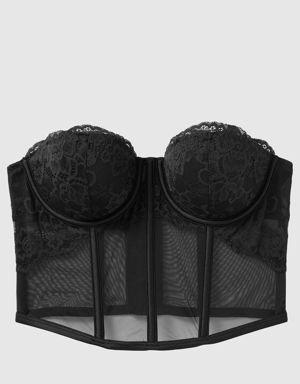 Strapless Lace Bustier