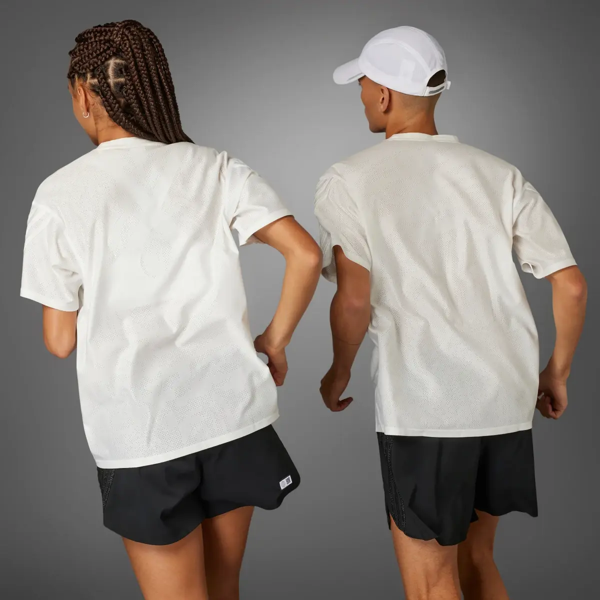 Adidas T-shirt da running Made to Be Remade (Neutral). 2