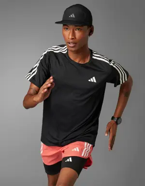 Adidas Own the Run 3-Stripes Tee