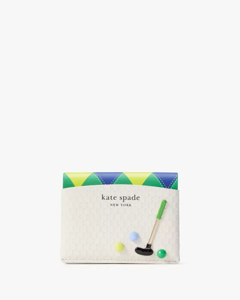 Kate Spade Tee Time Leather Card Case. 1