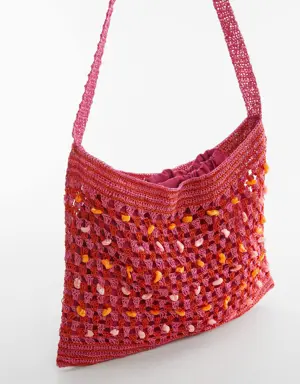 Crochet bag with shell detail