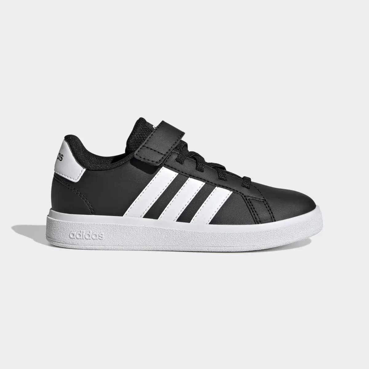 Adidas Grand Court Elastic Lace and Top Strap Shoes. 2