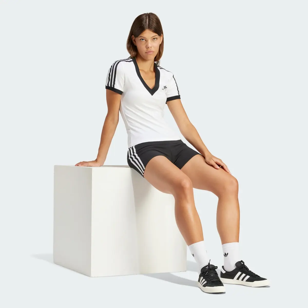 Adidas Leggings 1/4 3-Stripes Cotton. 3