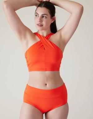 Athleta Crossed Bikini Top A&#45C orange