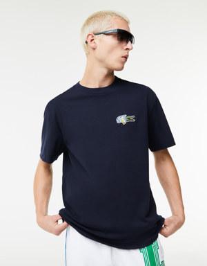 T-shirt homme Lacoste Holiday relaxed fit avec badge effet BD