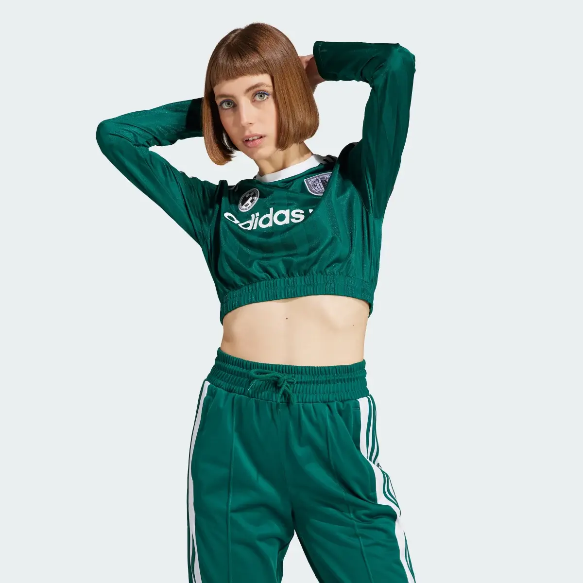 Adidas Long Sleeve Crop Tee. 2