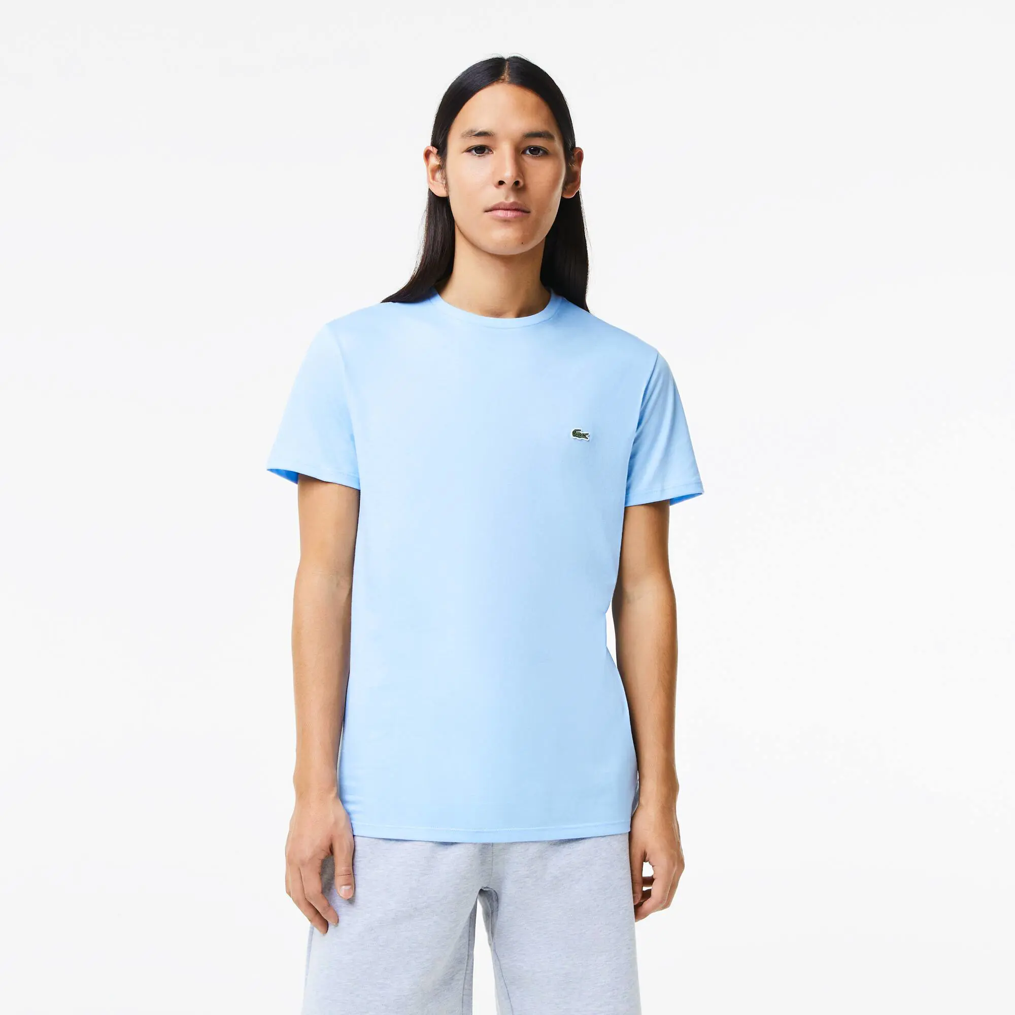 Lacoste Men's Crew Neck Pima Cotton Jersey T-Shirt. 1