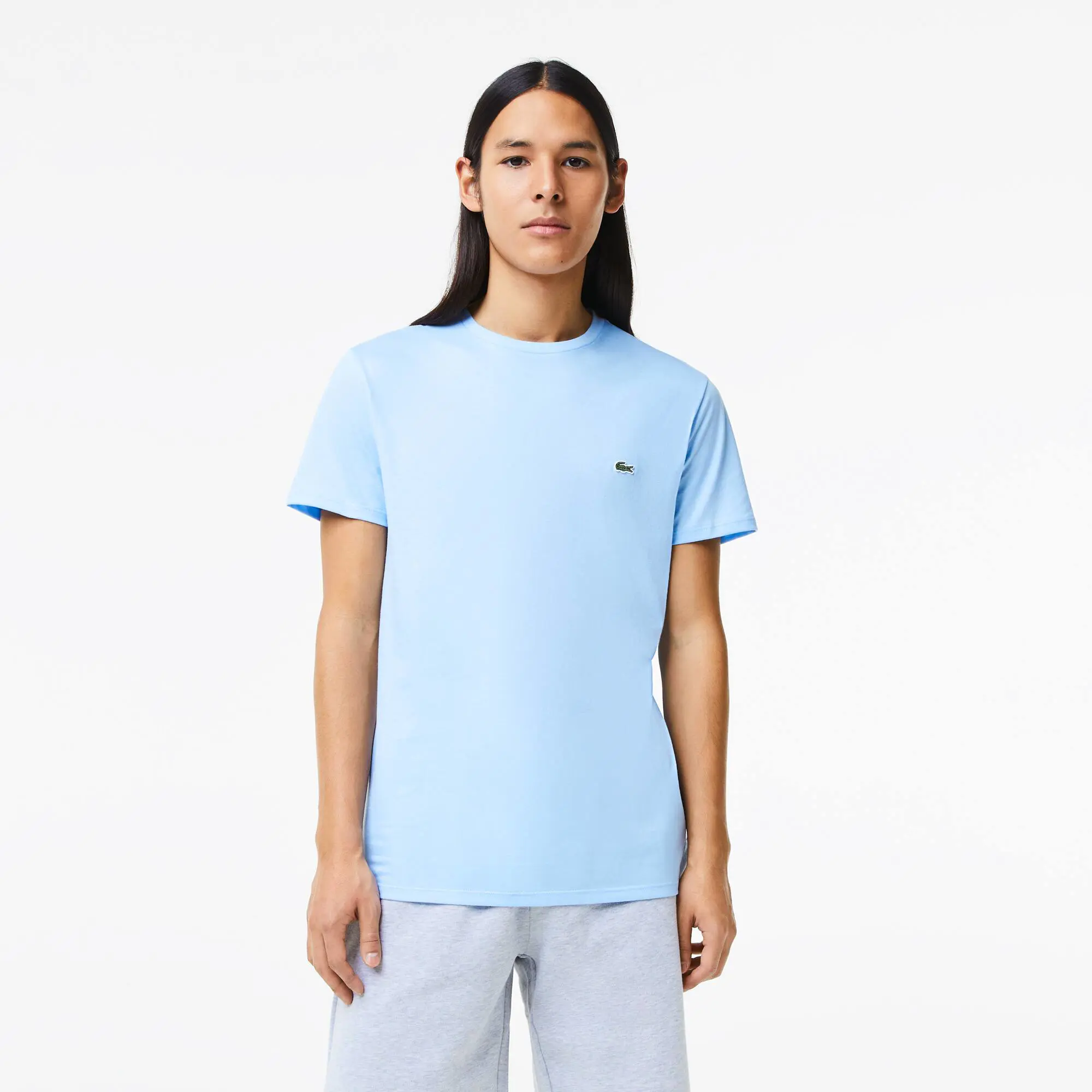 Lacoste Men's Crew Neck Pima Cotton Jersey T-shirt. 1