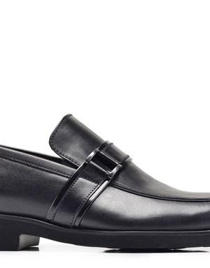 Hakiki Deri Siyah Günlük Loafer Erkek Ayakkabı -11332-