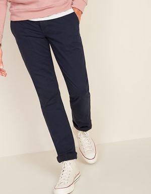 Straight Uniform Non-Stretch Chino Pants for Men blue