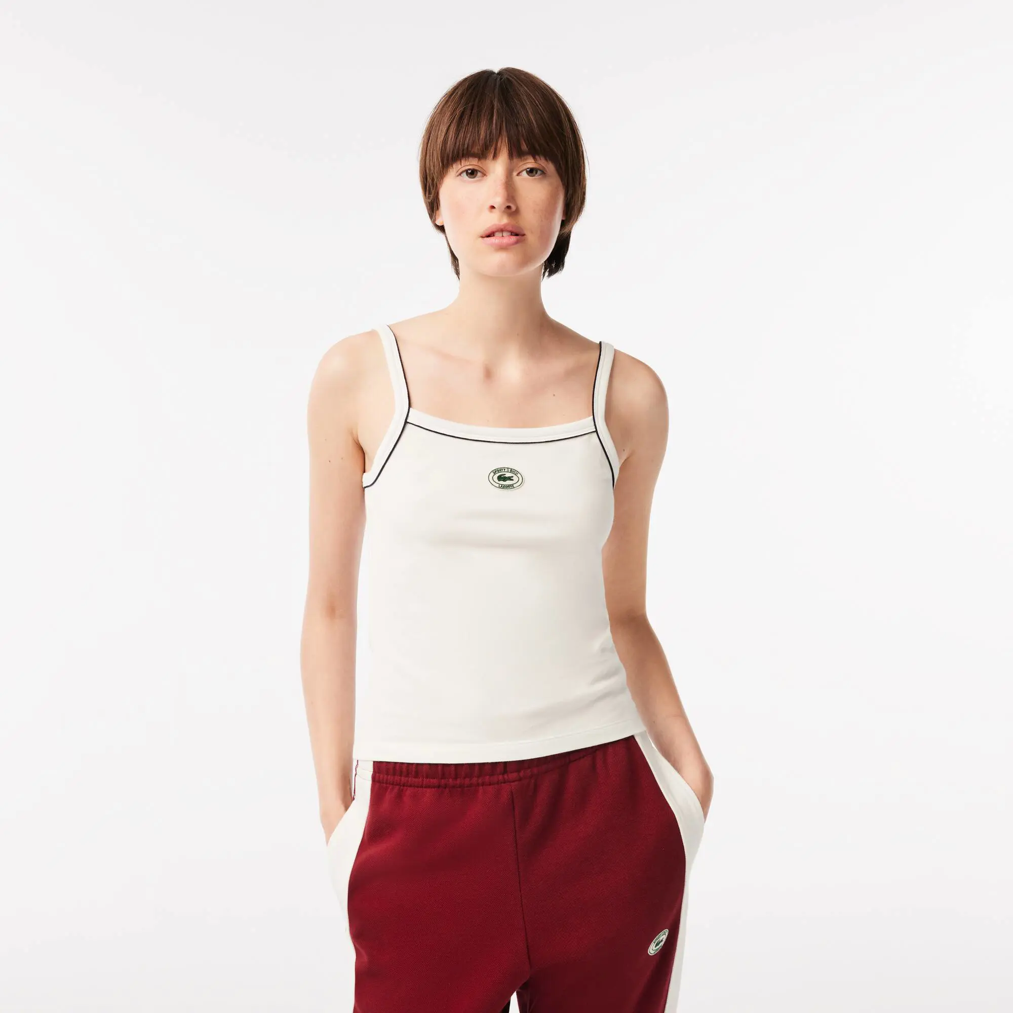 Lacoste Top sem alças elástico Lacoste x Sporty & Rich. 1