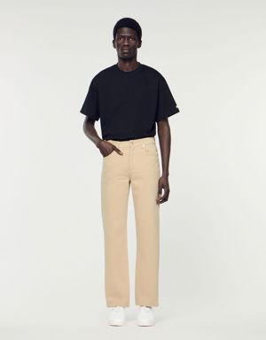 Straight cotton jeans