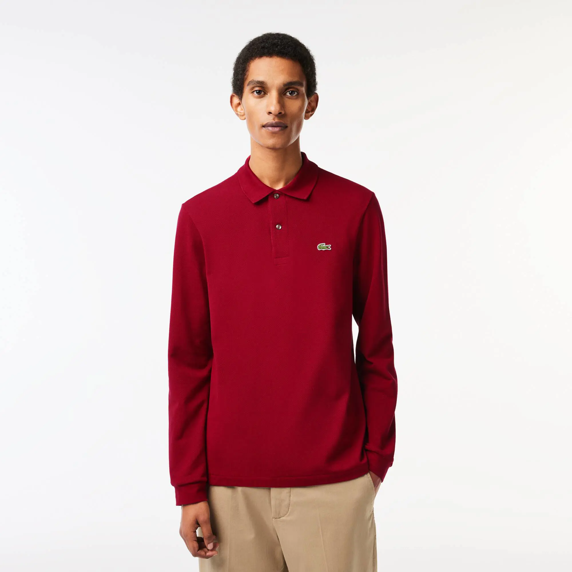 Lacoste Original L.12.12 Long Sleeve Cotton Polo Shirt. 1