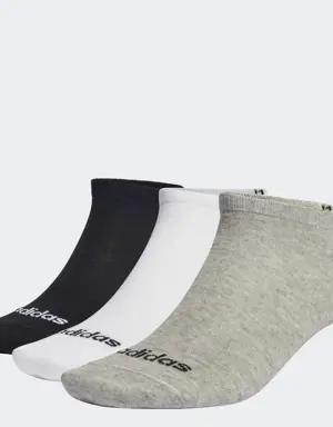 Adidas Thin Linear Bileksiz Çorap - 3 Çift