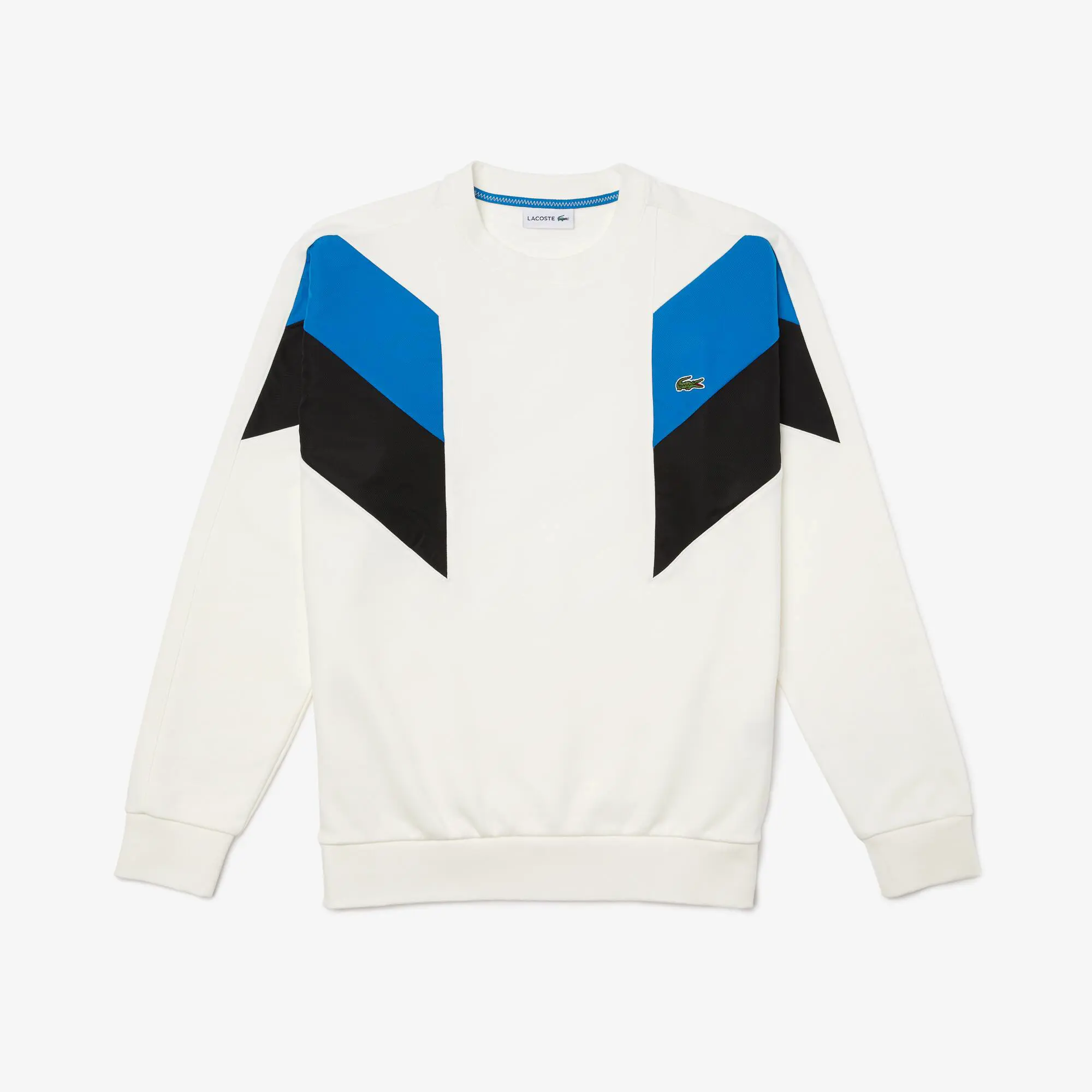 Lacoste Men’s Crew Neck Colorblock Cotton Fleece Sweatshirt. 2
