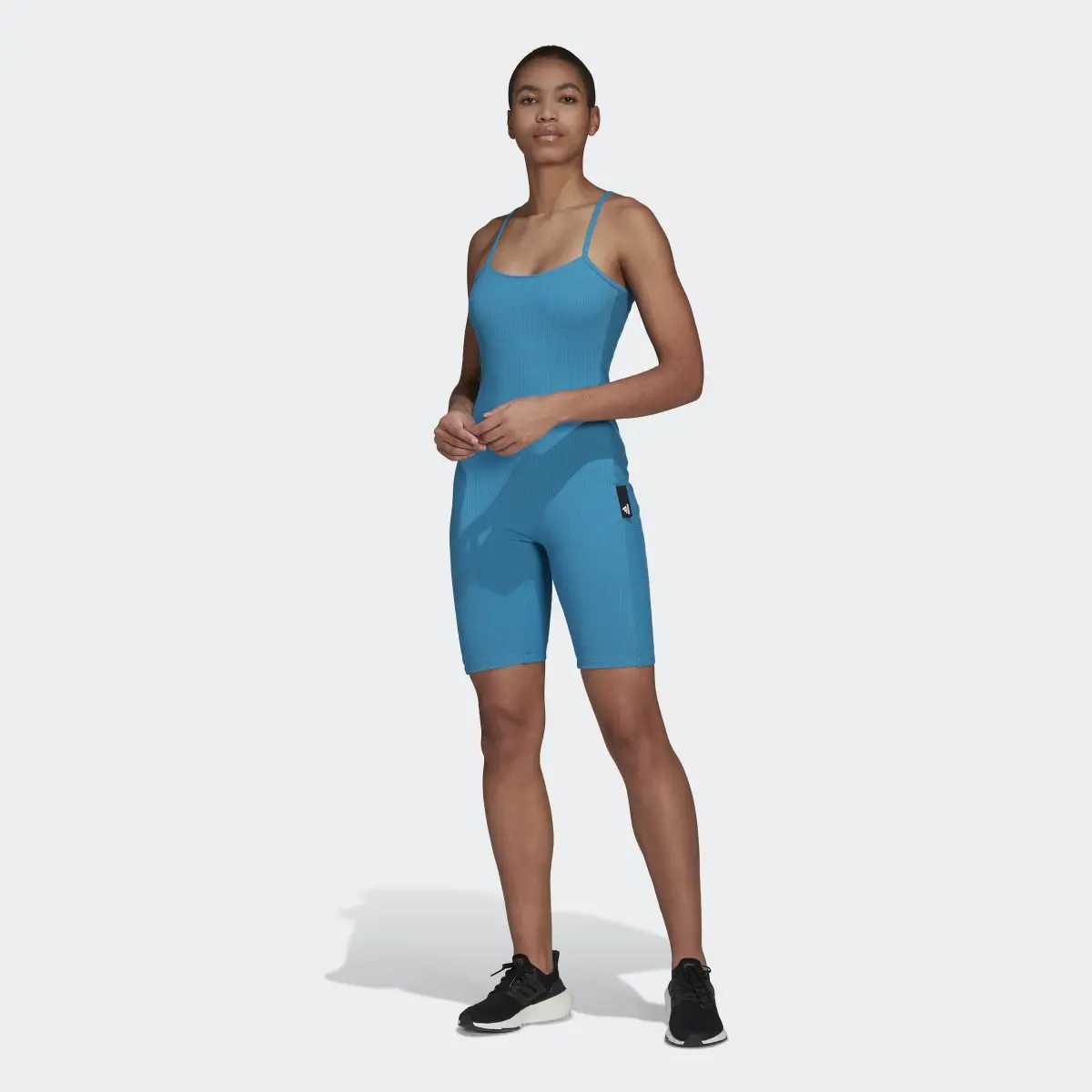 Adidas Studio Lounge Rib Jumpsuit. 2