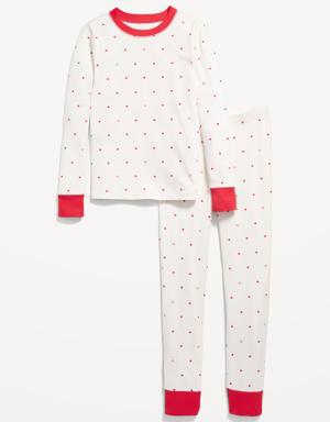 Matching Gender-Neutral "Valentine's Day" Snug-Fit Pajamas for Kids multi