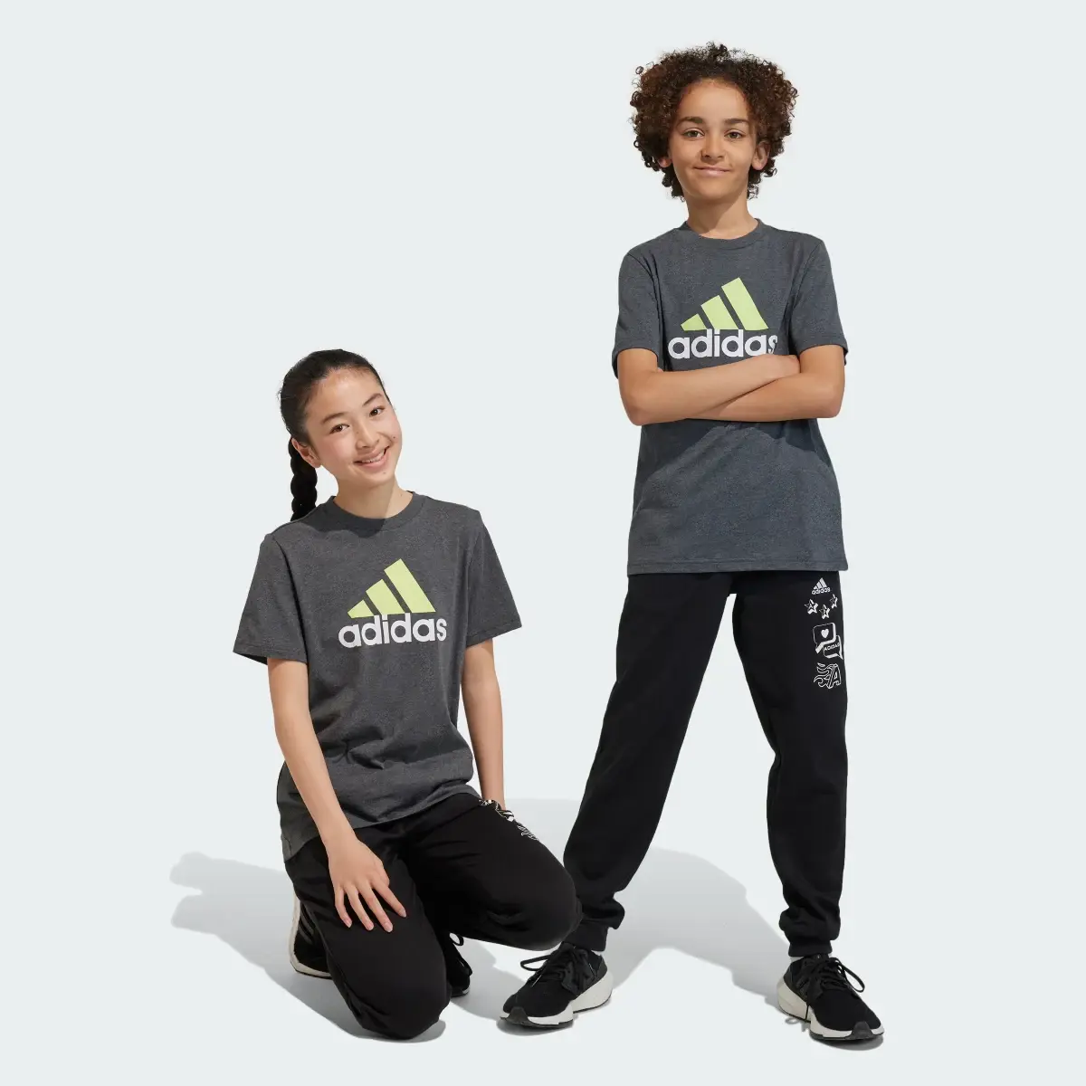 Adidas Essentials Two-Color Big Logo Cotton Tee. 1