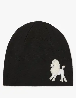 Poodle Embellished Beanie