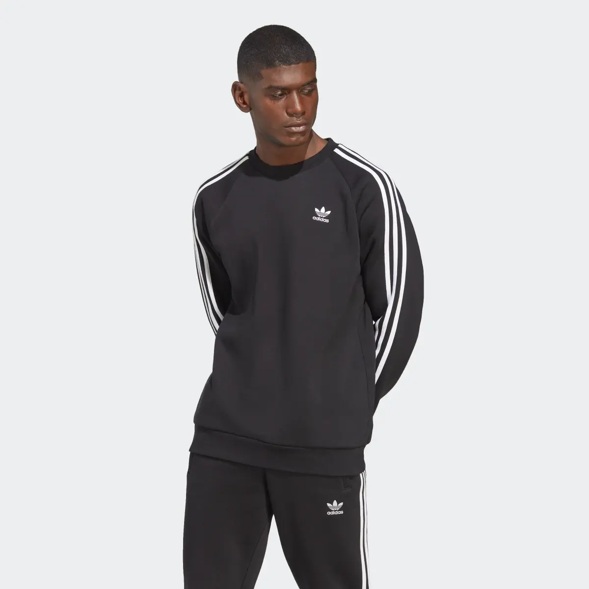 Adidas Adicolor Classics 3-Stripes Crew Sweatshirt. 2