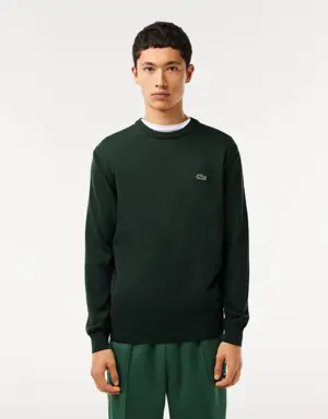 Lacoste Men's Organic Cotton Crew Neck Sweater
