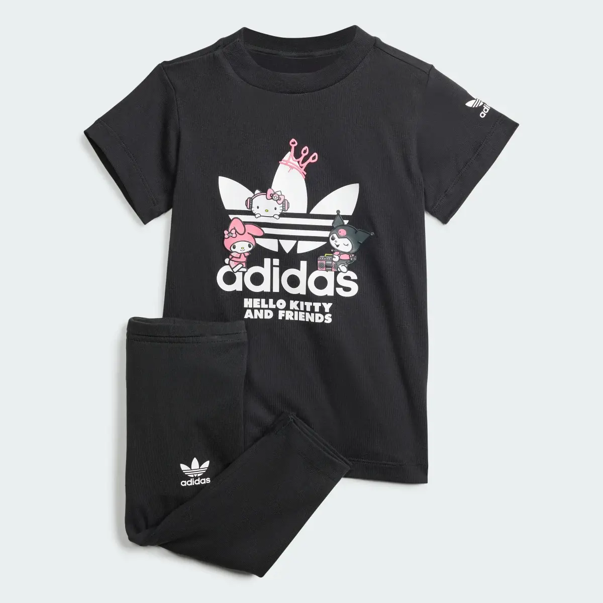 Adidas Conjunto de Vestido Playera y Mallas adidas Originals x Hello Kitty. 1