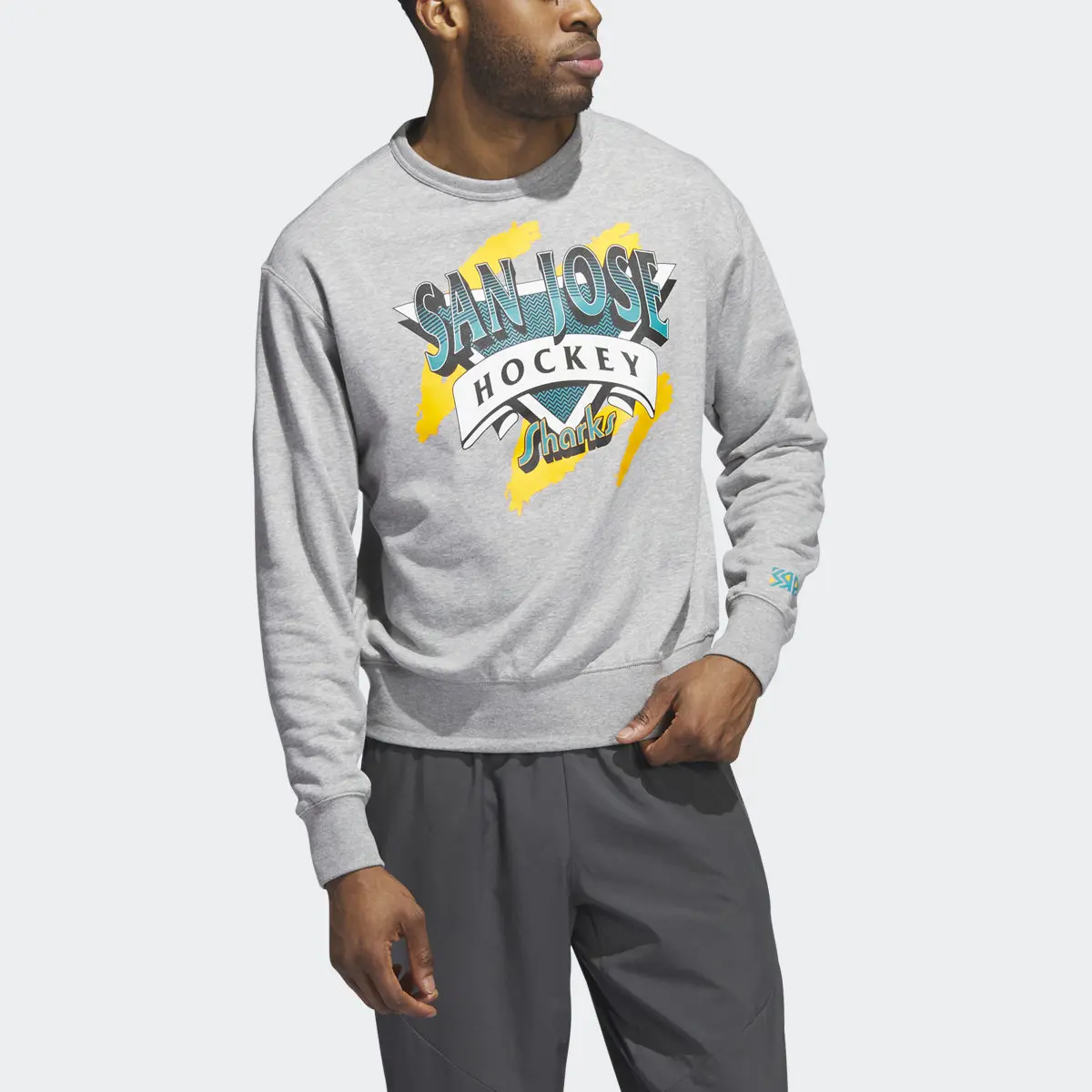 Adidas Sharks Vintage Crew Sweatshirt. 1