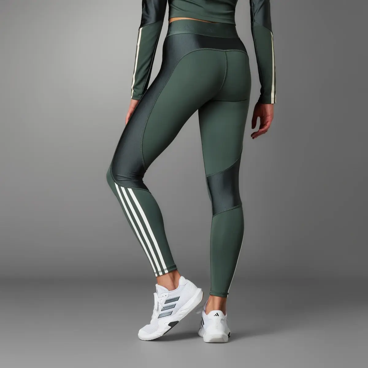 Adidas Hyperglam Shine Full-Length Leggings. 2