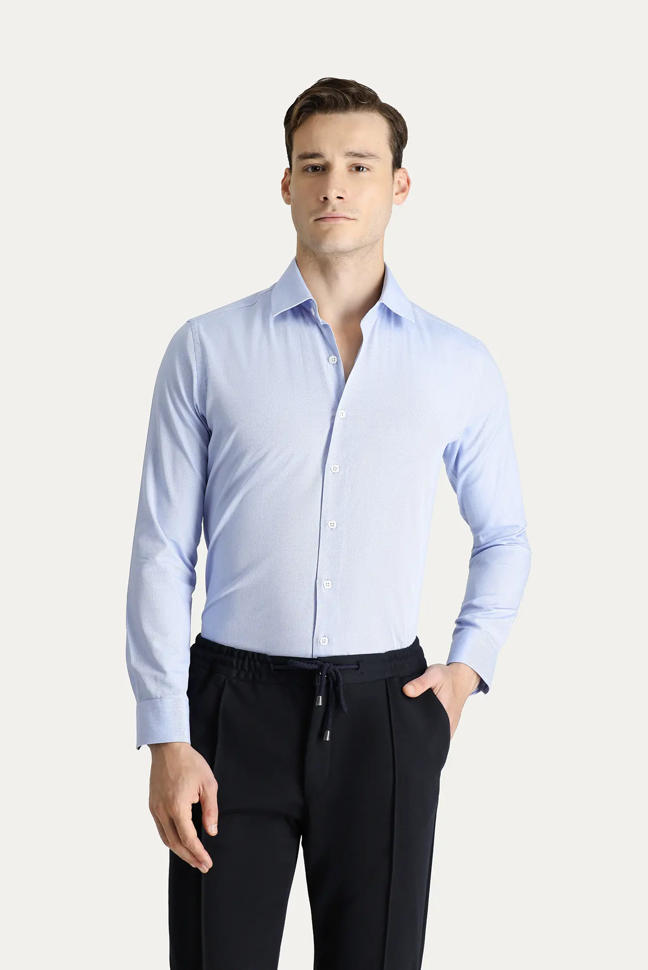 Kigili Uzun Kol Slim Fit Oxford %100 Pamuk Gömlek. 3
