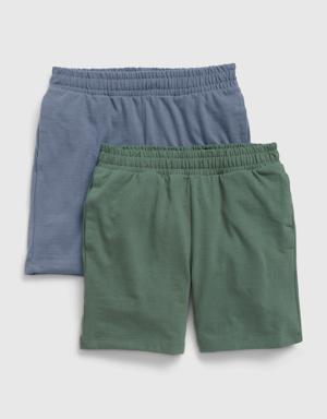 Fit Kids Pull-On Sweat Shorts (2-Pack) blue