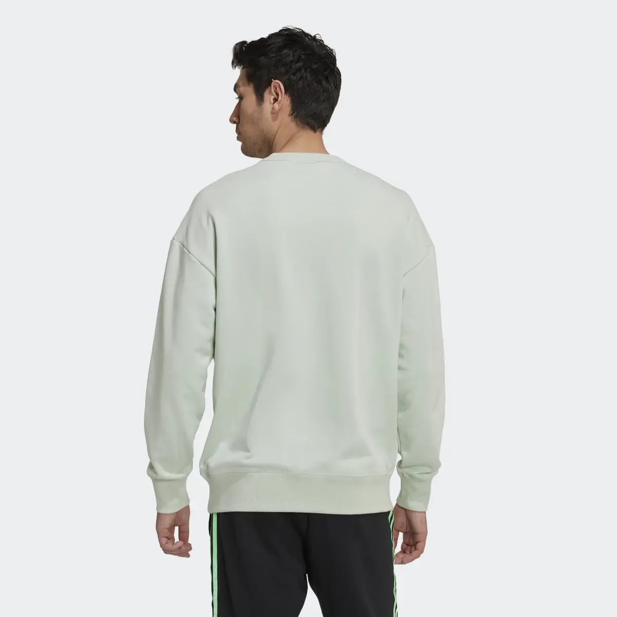 Adidas Real Madrid Lifestyler Crew Sweatshirt. 3