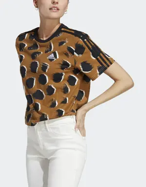 Adidas T-shirt Essentials 3-Stripes Single Jersey Crop