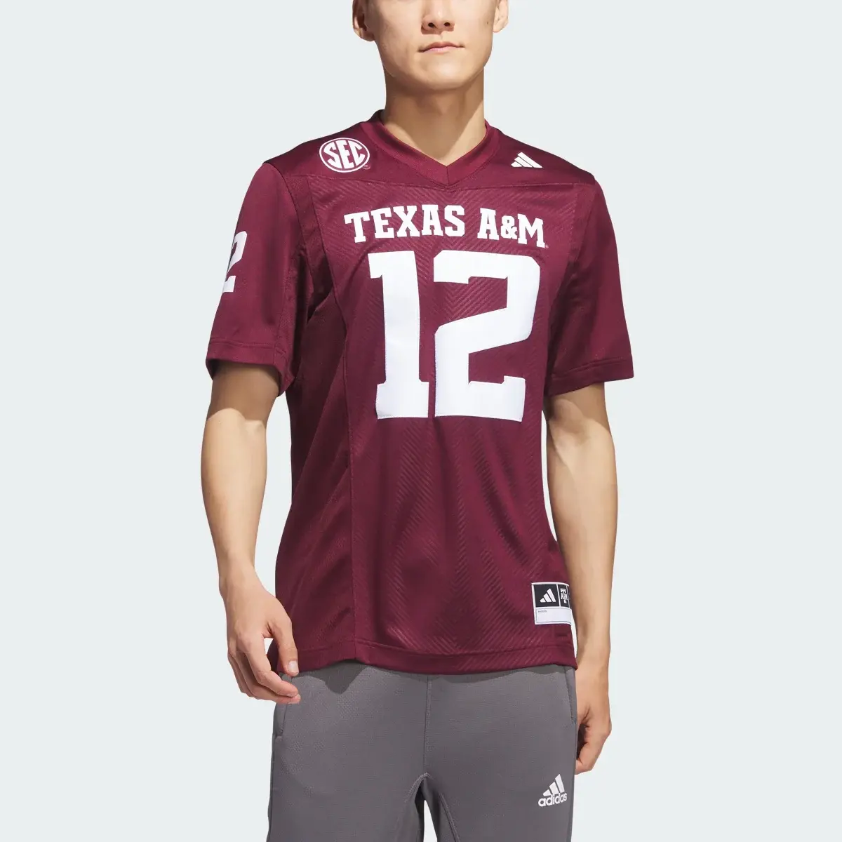 Adidas Texas A&M Football Off-Field Home Jersey. 1