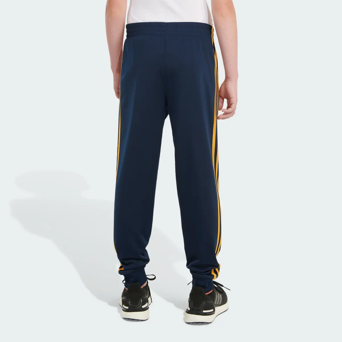 Adidas Elastic Waistband Classic 3-Stripe Tricot Joggers. 2