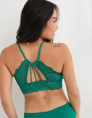 Show Off Rooftop Garden Lace Padded Plunge Bralette